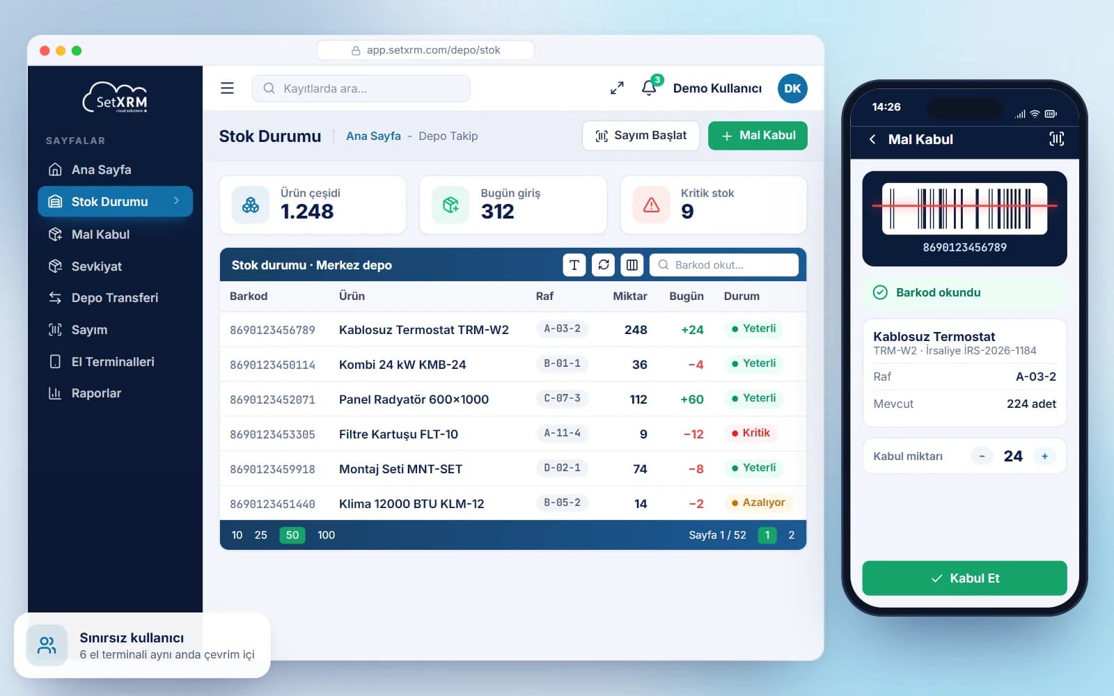 Warehouse Tracking System